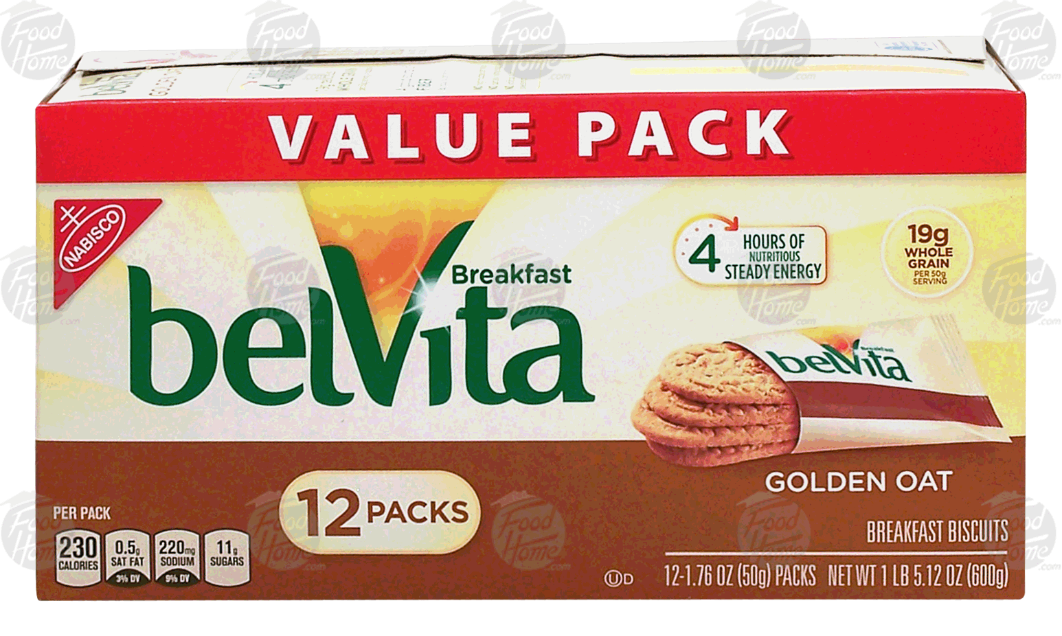 Nabisco belVita golden oat breakfast biscuits, 12-packs Full-Size Picture